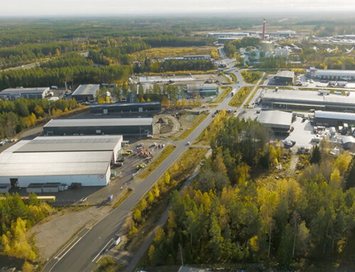 Nest of LLENTAB buildings in Gävle