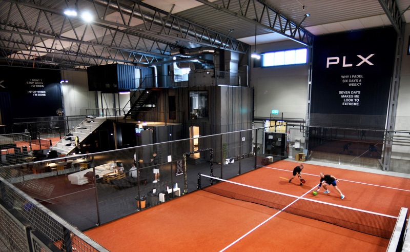 llentab padel tennis building - udevall